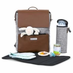 ABC Design Wickelrucksack City mit großem Deckelfach - inkl. Wickelunterlage & Zubehör - Graphite Grey -Wickeln Verkaufsladen abc design wickel rucksack city mit grossem deckelfach inkl wickelunterlage zubehor graphite grey 12001691900 d4