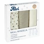 Alvi Mullwindel / Mulltuch 3er Pack - Organic Cotton 80 x 80 cm - Starfant 3 Alvi Mullwindel / Mulltuch 3er Pack - Organic Cotton 80 x 80 cm - Starfant – Bild 3