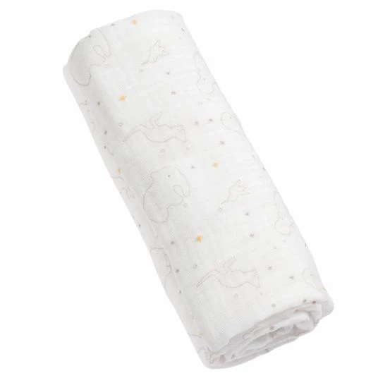 Baby Fehn 3-tlg. Set Stabrassel & Musselintücher NATUR aus Bio-Baumwolle - Löwe 3 Baby Fehn 3-tlg. Set Stabrassel & Musselintücher NATUR aus Bio-Baumwolle - Löwe – Bild 3