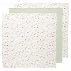 Bébé-jou Mullwindel 3er Pack Musselin 70 x 70 cm - Rainbow Sky