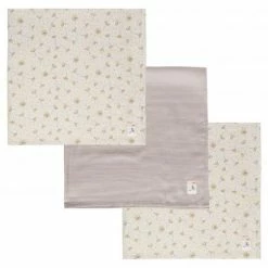 Bébé-jou Mullwindel 3er Pack Musselin 70 x 70 cm - Wish Grey