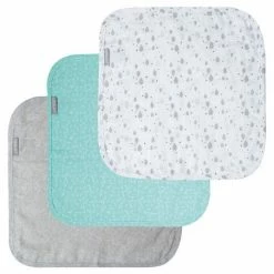 Bébé-jou Pflegetuch 3er Pack Musselin 32 x 32 cm - Ollie