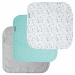 Bébé-jou Pflegetuch 3er Pack Musselin 32 x 32 cm - Wish Grey 5 Bébé-jou Pflegetuch 3er Pack Musselin 32 x 32 cm - Wish Grey – Bild 5