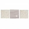 Bébé-jou Pflegetuch 3er Pack Musselin 32 x 32 cm - Wish Grey