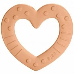 Bibs Beißring - Baby Bitie - Heart - Peach