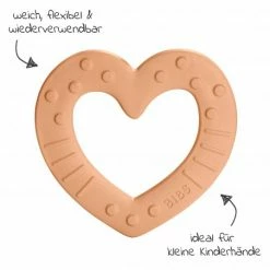 Bibs Beißring - Baby Bitie - Heart - Peach 8 Bibs Beißring - Baby Bitie - Heart - Peach -Wickeln Verkaufsladen bibs beissring baby bitie heart peach 3100265 d2