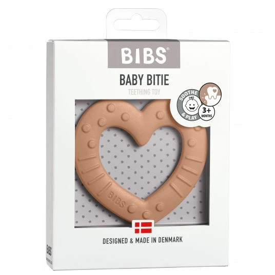 Bibs Beißring - Baby Bitie - Heart - Peach 4 Bibs Beißring - Baby Bitie - Heart - Peach – Bild 4