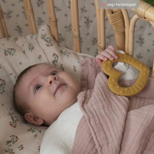 Bibs Beißring - Baby Bitie - Heart - Peach 6 Bibs Beißring - Baby Bitie - Heart - Peach – Bild 6