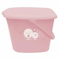 Bieco Windeleimer - Schäfchen - Altrosa