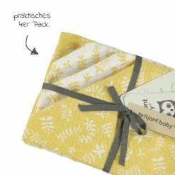 Briljant Baby Mullwindeln 4er Pack 70 x 70 cm - Botanic - Organic Cotton - Gelb -Wickeln Verkaufsladen briljant baby mullwindeln 4er pack 70 x 70 cm botanic organic cotton gelb hydrluiersbotanic144r d2