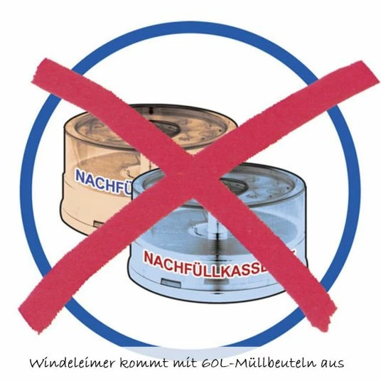 Diaper Champ Windeleimer Regular - Silber 6 Diaper Champ Windeleimer Regular - Silber – Bild 6