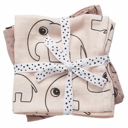 Done by Deer Mullwindel / Mulltuch / Pucktuch - 2er Pack - 120 x 120 cm - Deer Friends - Rosa 1 Done by Deer Mullwindel / Mulltuch / Pucktuch - 2er Pack - 120 x 120 cm - Deer Friends - Rosa