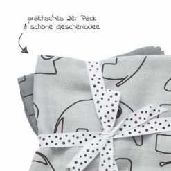 Done by Deer Mullwindel / Mulltuch / Pucktuch - 2er Pack - 70 x 70 cm - Deer Friends - Grau -Wickeln Verkaufsladen done by deer mullwindel mulltuch pucktuch 2er pack 70 x 70 cm deer friends grau 30685 d2