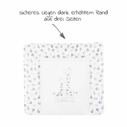 Fillikid Wickelauflage Softy 75 x 85 cm - Giraffe - Weiß - Kollektion 2022 2 Fillikid Wickelauflage Softy 75 x 85 cm - Giraffe - Weiß - Kollektion 2022 – Bild 2