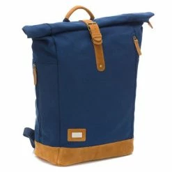 Fillikid Wickelrucksack Rolltop Canvas inkl. Wickelunterlage - Navy