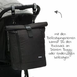 Fillikid Wickelrucksack Rolltop Dublin inkl. Wickelunterlage - Schwarz -Wickeln Verkaufsladen fillikid wickelrucksack rolltop dublin inkl wickelunterlage schwarz 7309 06 d4