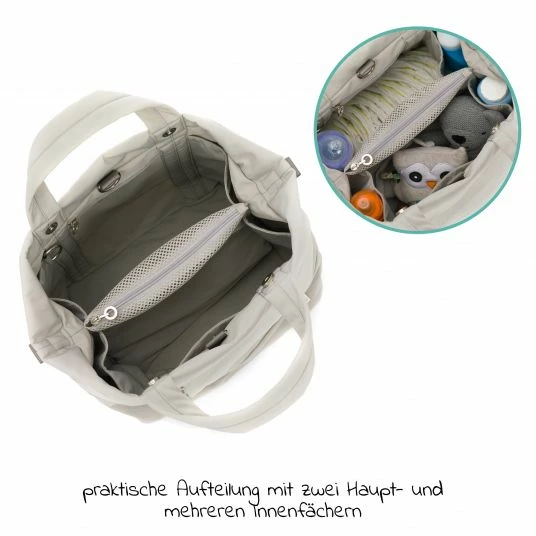 Fillikid Wickeltasche Palma mit Wickelunterlage und Thermotasche - Grau - Kollektion 2022 3 Fillikid Wickeltasche Palma mit Wickelunterlage und Thermotasche - Grau - Kollektion 2022 – Bild 3