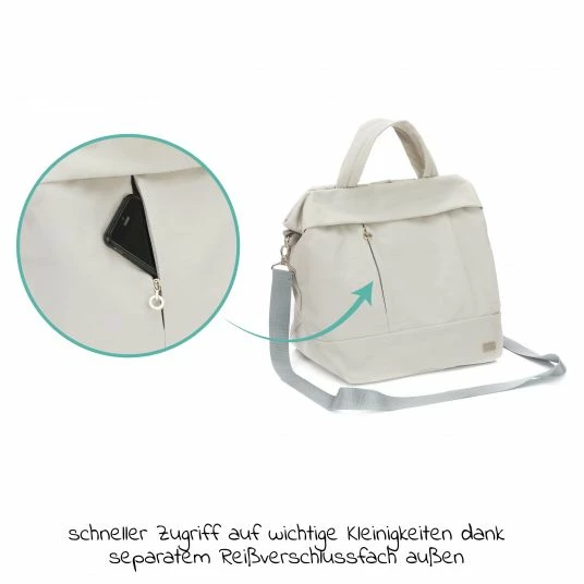 Fillikid Wickeltasche Palma mit Wickelunterlage und Thermotasche - Grau - Kollektion 2022 4 Fillikid Wickeltasche Palma mit Wickelunterlage und Thermotasche - Grau - Kollektion 2022 – Bild 4