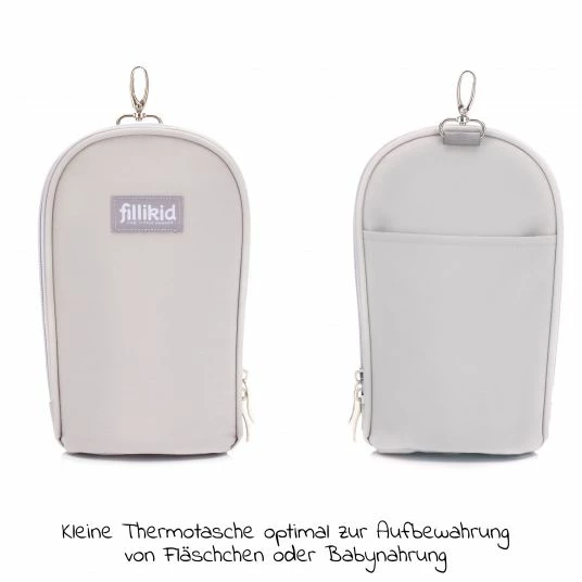 Fillikid Wickeltasche Palma mit Wickelunterlage und Thermotasche - Grau - Kollektion 2022 5 Fillikid Wickeltasche Palma mit Wickelunterlage und Thermotasche - Grau - Kollektion 2022 – Bild 5
