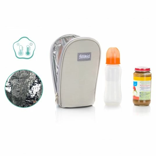 Fillikid Wickeltasche Palma mit Wickelunterlage und Thermotasche - Grau - Kollektion 2022 6 Fillikid Wickeltasche Palma mit Wickelunterlage und Thermotasche - Grau - Kollektion 2022 – Bild 6