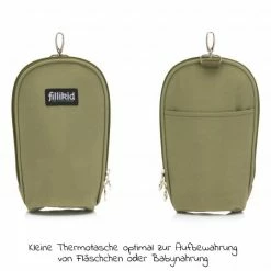 Fillikid Wickeltasche Palma mit Wickelunterlage und Thermotasche - Oliv - Kollektion 2022 -Wickeln Verkaufsladen fillikid wickeltasche palma mit wickelunterlage und thermotasche oliv 6410 04 d4
