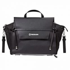 Gesslein 2 in 1 Wickelrucksack & Wickeltasche N°4 mit Wickelunterlage, Innentasche & Isolierbehälter - Schwarz - Kollektion 2022