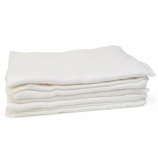 Grünspecht Bio-Mullwindel 5er Pack 70 x 70 cm - Weiß 1 Grünspecht Bio-Mullwindel 5er Pack 70 x 70 cm - Weiß