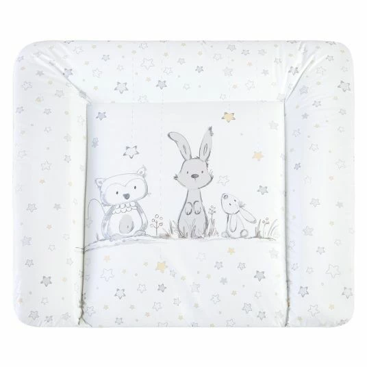 Julius Zöllner Folien-Wickelauflage Softy - Häschen & Eule Weiß 1 Julius Zöllner Folien-Wickelauflage Softy - Häschen & Eule Weiß