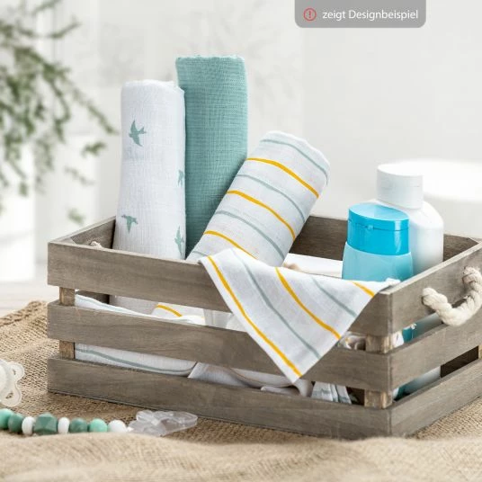 LaLoona Mullwindeln 3er Pack - Grün 6 LaLoona Mullwindeln 3er Pack - Grün – Bild 6