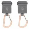 Lässig Befestigungsriemen 2er Pack Stroller Hooks für Wickeltasche - Grey