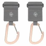 Lässig Befestigungsriemen 2er Pack Stroller Hooks für Wickeltasche - Beige 5 Lässig Befestigungsriemen 2er Pack Stroller Hooks für Wickeltasche - Beige – Bild 5