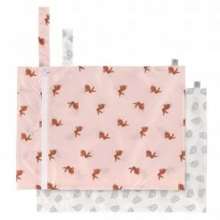 Lässig Nasstasche 2er Pack Wet Bag - Little Forest Rabbit - Rose