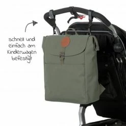 Lässig Wickelrucksack Green Label Backpack Adventure + GRATIS Still-Schal - Olive -Wickeln Verkaufsladen lassig wickelrucksack green label backpack adventure gratis still schal olive set 687 d4