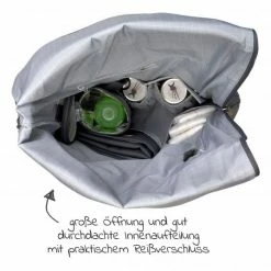 Lässig Wickelrucksack Green Label Rolltop Backpack + GRATIS Still-Schal - Anthracite -Wickeln Verkaufsladen lassig wickelrucksack green label rolltop backpack gratis still schal anthracite set 688 d3