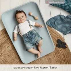 Leander Wickelauflage & Wickelkissen Matty rutschfest, abwaschbar, hygienisch mit hohen Seiten 50 x 70 cm - Blueberry - Kollektion 2022 -Wickeln Verkaufsladen leander wickelauflage wickelkissen matty rutschfest abwaschbar hygienisch mit hohen seiten 50 x 70 cm blueberry 510010 68 d5