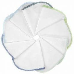 Makian Molton Flanell Baby Waschlappen 9er Pack 30 x 30 cm - Blau Grün