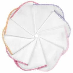 Makian Molton Flanell Baby Waschlappen 9er Pack 30 x 30 cm - Rosa Pink