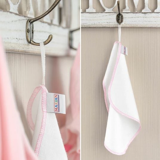 Makian Molton Flanell Baby Waschlappen 9er Pack 30 x 30 cm - Rosa Pink 6 Makian Molton Flanell Baby Waschlappen 9er Pack 30 x 30 cm - Rosa Pink – Bild 6