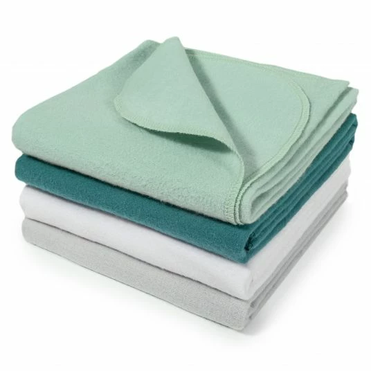 Makian Moltontuch / Moltonwindel 4er Pack 80 x 80 cm - Patina / Mint 1 Makian Moltontuch / Moltonwindel 4er Pack 80 x 80 cm - Patina / Mint