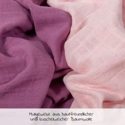 Makian Mulltuch / Pucktuch 2er Pack 120 x 120 cm - Orchidee Puder -Wickeln Verkaufsladen makian mulltuch pucktuch 2er pack 120 x 120 cm orchidee puder hjpop 2 d3