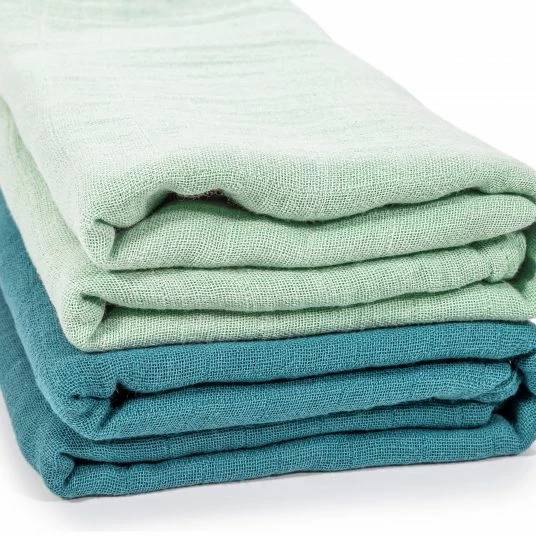 Makian Mulltuch / Pucktuch 2er Pack 120 x 120 cm - Patina Mint 5 Makian Mulltuch / Pucktuch 2er Pack 120 x 120 cm - Patina Mint – Bild 5