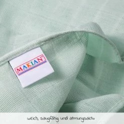 Makian Mullwindel / Mulltuch 10er Pack 80 x 80 cm - Mint -Wickeln Verkaufsladen makian mullwindel mulltuch 10er pack 80 x 80 cm mint hpm 10 d3