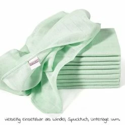 Makian Mullwindel / Mulltuch 10er Pack 80 x 80 cm - Mint -Wickeln Verkaufsladen makian mullwindel mulltuch 10er pack 80 x 80 cm mint hpm 10 d4