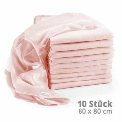 Makian Mullwindel / Mulltuch 10er Pack 80 x 80 cm - Puder