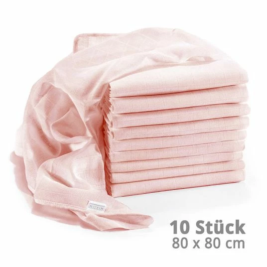 Makian Mullwindel / Mulltuch 10er Pack 80 x 80 cm - Puder 1 Makian Mullwindel / Mulltuch 10er Pack 80 x 80 cm - Puder
