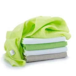 Makian Mullwindel / Mulltuch 5er Pack 70 x 70 cm - Grün Grau