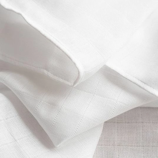 Makian Mullwindeln / Mulltücher / Spucktücher - 10er Pack 80 x 80 cm - Weiß 3 Makian Mullwindeln / Mulltücher / Spucktücher - 10er Pack 80 x 80 cm - Weiß – Bild 3