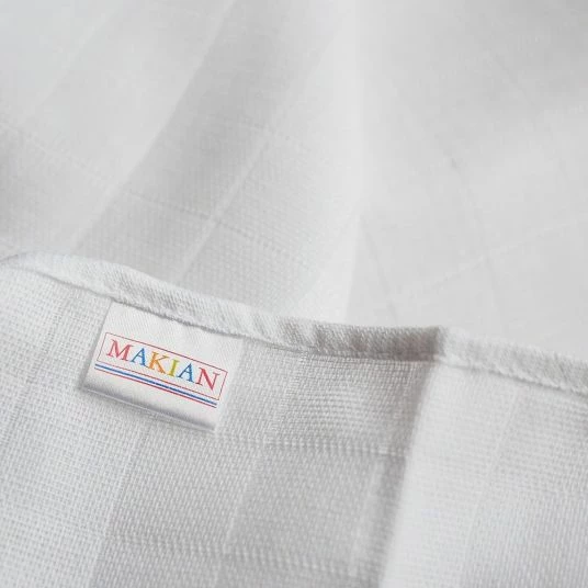 Makian Mullwindeln / Mulltücher / Spucktücher - 10er Pack 80 x 80 cm - Weiß 4 Makian Mullwindeln / Mulltücher / Spucktücher - 10er Pack 80 x 80 cm - Weiß – Bild 4