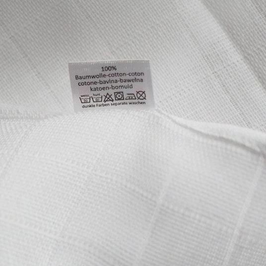 Makian Mullwindeln / Mulltücher / Spucktücher - 10er Pack 80 x 80 cm - Weiß 5 Makian Mullwindeln / Mulltücher / Spucktücher - 10er Pack 80 x 80 cm - Weiß – Bild 5