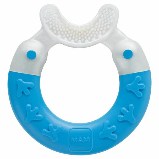 MAM Beißring Bite & Brush - Blau 1 MAM Beißring Bite & Brush - Blau